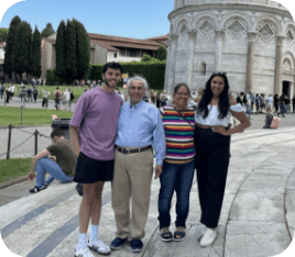 Doctor Janani Gurukkal and her family