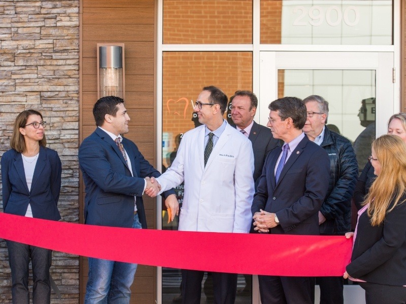 Dental team and community at Westgate Dental Care grand opening