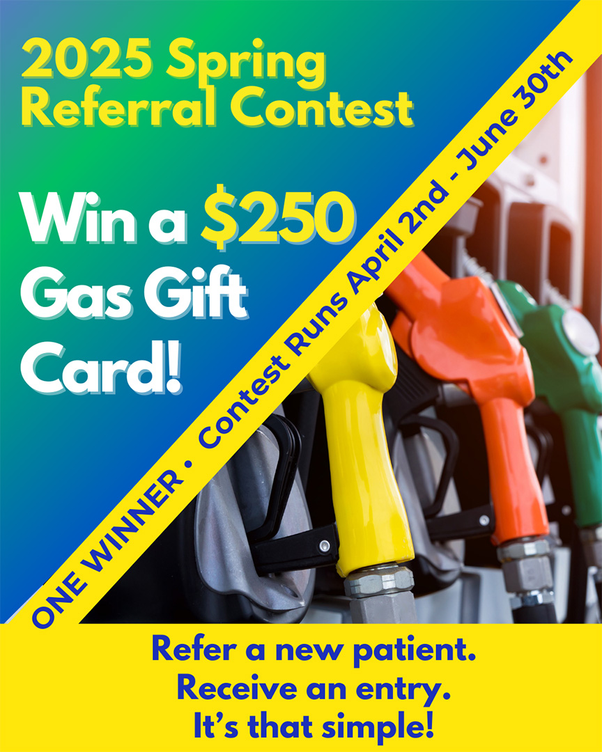Graphic announcing a contest to win a gas gift cardG