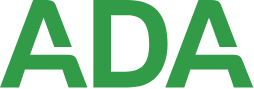 A D A logo