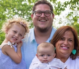 Doctor Rosenblatt with his wife and two young children