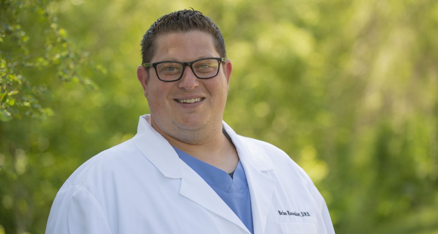 Doctor Rosenblatt smiling outdoors