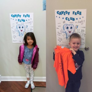 Kids at Westgate Dental in the Cavity Free Club