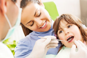 child smiling dental visit 